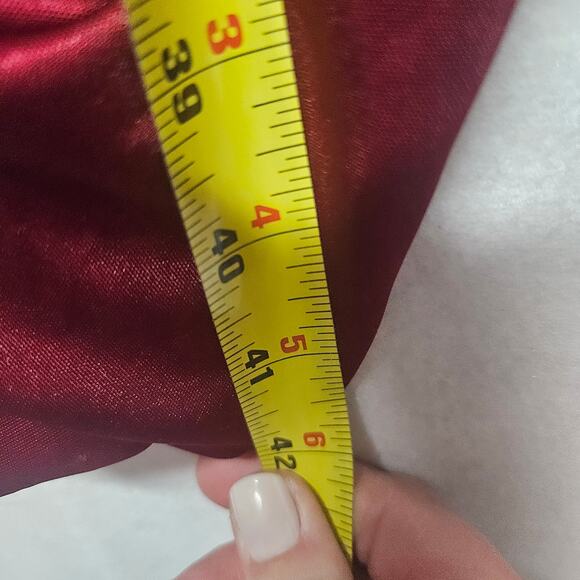 Altuzarra for Target Dress Maroon Red Satin Wrap Dress - Picture 7 of 11